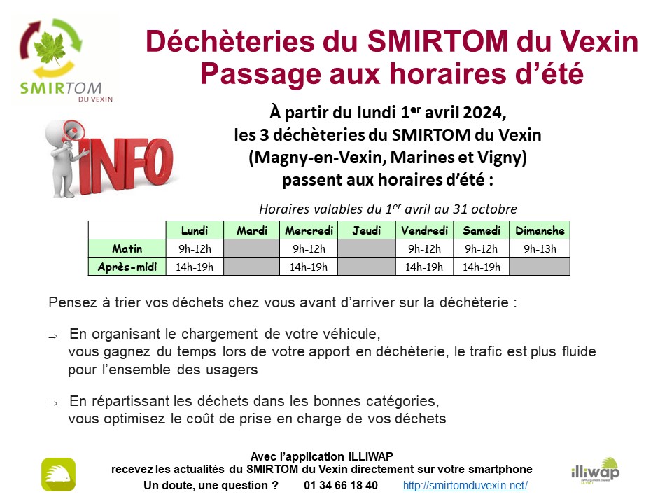 Smirtom horaire